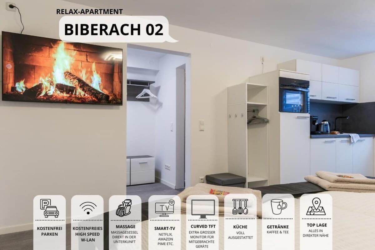 Relaxapartment 2 Massagesessel Smarttv Kueche Biberach an der Riß Zewnętrze zdjęcie